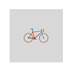 Bicycle Sports Drawing Minimalism Small Satin Scarf (square) by Simbadda