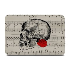 Skull And Rose  Plate Mats by Valentinaart