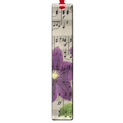 Vintage Purple Flowers Large Book Marks by Valentinaart