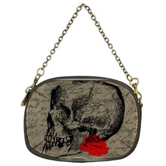 Skull And Rose  Chain Purses (two Sides)  by Valentinaart