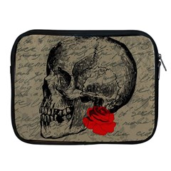 Skull And Rose  Apple Ipad 2/3/4 Zipper Cases by Valentinaart