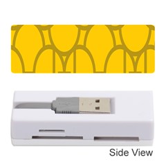 The Michigan Pattern Yellow Memory Card Reader (stick)  by Simbadda