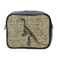 Dinosaur Skeleton Mini Toiletries Bag 2-side by Valentinaart