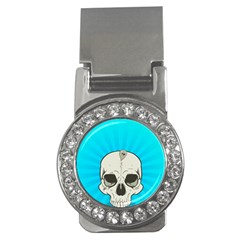 Skull Ball Line Schedule Money Clips (cz)  by Simbadda