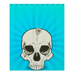 Skull Ball Line Schedule Shower Curtain 60  X 72  (medium)  by Simbadda
