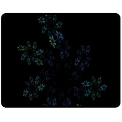 Fractal Pattern Black Background Double Sided Fleece Blanket (medium) 