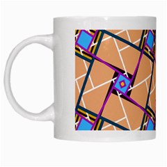 Overlaid Patterns White Mugs by Simbadda