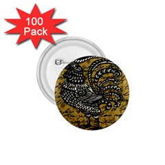 Vintage Rooster  1 75  Buttons (100 Pack)  by Valentinaart