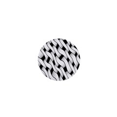 Black And White Pattern 1  Mini Buttons