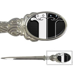 Texture Cats Black White Letter Openers by Simbadda