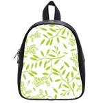 Leaves Pattern Seamless School Bags (Small)  Front