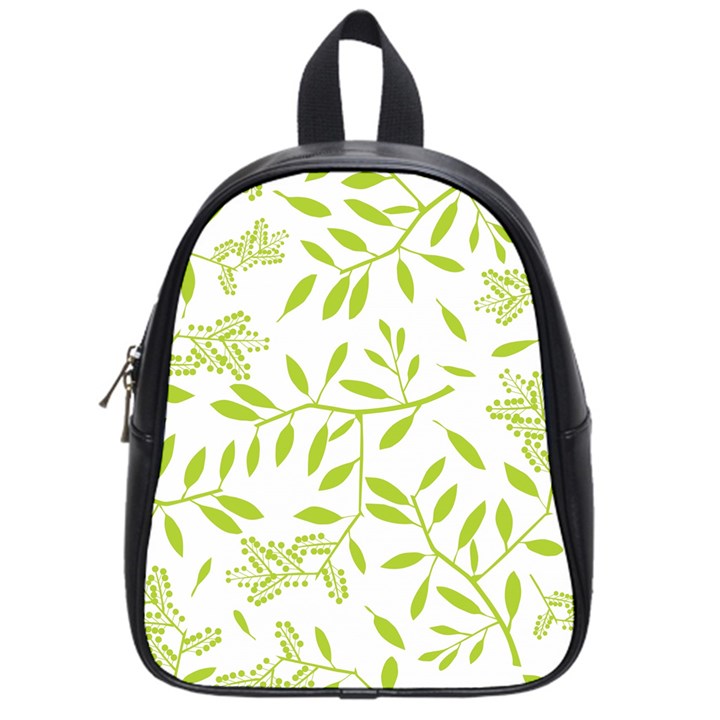 Leaves Pattern Seamless School Bags (Small) 