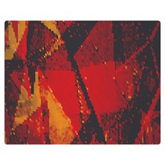 Surface Line Pattern Red Double Sided Flano Blanket (medium) 