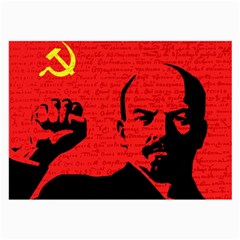 Lenin  Large Glasses Cloth by Valentinaart