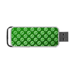 Whatsapp Logo Pattern Portable USB Flash (One Side)