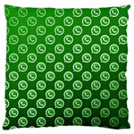 Whatsapp Logo Pattern Large Flano Cushion Case (Two Sides) Front