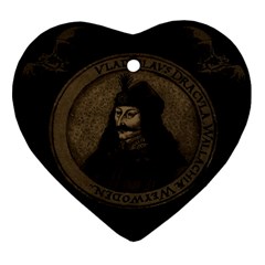 Count Vlad Dracula Heart Ornament (two Sides) by Valentinaart