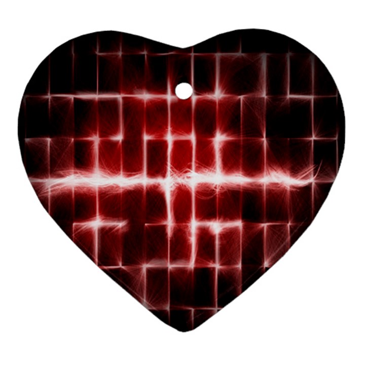 Electric Lines Pattern Ornament (Heart)