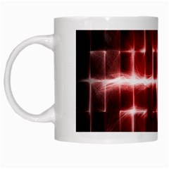 Electric Lines Pattern White Mugs