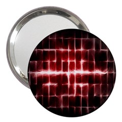 Electric Lines Pattern 3  Handbag Mirrors by Simbadda