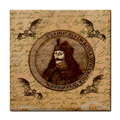 Count Vlad Dracula Tile Coasters by Valentinaart