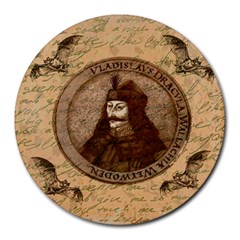Count Vlad Dracula Round Mousepads by Valentinaart