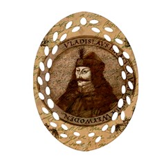 Count Vlad Dracula Oval Filigree Ornament (two Sides)