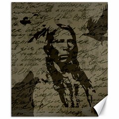 Indian Chief Canvas 8  X 10 