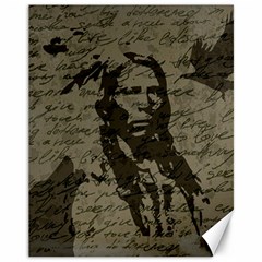 Indian Chief Canvas 11  X 14   by Valentinaart