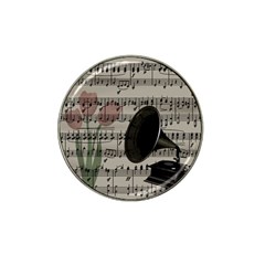 Vintage Music Design Hat Clip Ball Marker by Valentinaart