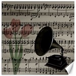 Vintage music design Canvas 16  x 16   15.2 x15.41  Canvas - 1