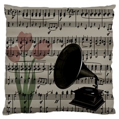 Vintage Music Design Standard Flano Cushion Case (two Sides) by Valentinaart