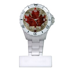 Canada Flag Plastic Nurses Watch by Valentinaart