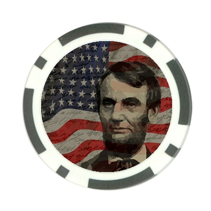 Lincoln day  Poker Chip Card Guard (10 pack)