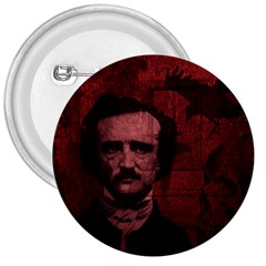 Edgar Allan Poe  3  Buttons by Valentinaart