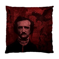 Edgar Allan Poe  Standard Cushion Case (two Sides) by Valentinaart