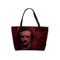 Edgar Allan Poe  Shoulder Handbags by Valentinaart