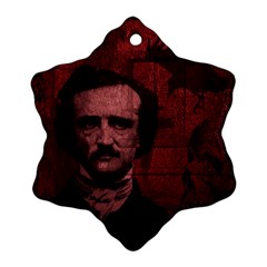 Edgar Allan Poe  Ornament (snowflake) by Valentinaart