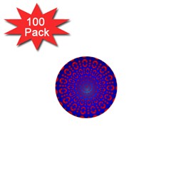 Binary Code Optical Illusion Rotation 1  Mini Buttons (100 Pack)  by Simbadda