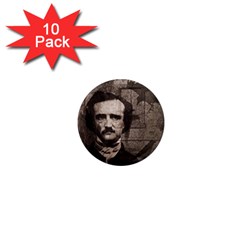 Edgar Allan Poe  1  Mini Magnet (10 Pack)  by Valentinaart