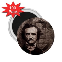 Edgar Allan Poe  2 25  Magnets (100 Pack)  by Valentinaart