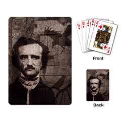 Edgar Allan Poe  Playing Card by Valentinaart