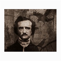 Edgar Allan Poe  Small Glasses Cloth (2-side) by Valentinaart