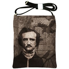 Edgar Allan Poe  Shoulder Sling Bags by Valentinaart