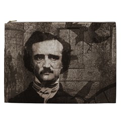 Edgar Allan Poe  Cosmetic Bag (xxl)  by Valentinaart