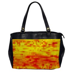 Bright Background Orange Yellow Office Handbags by Simbadda