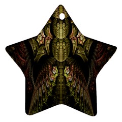 Fractal Abstract Patterns Gold Ornament (star) by Simbadda
