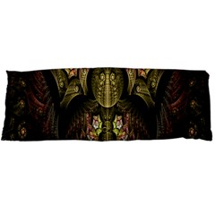 Fractal Abstract Patterns Gold Body Pillow Case Dakimakura (two Sides) by Simbadda