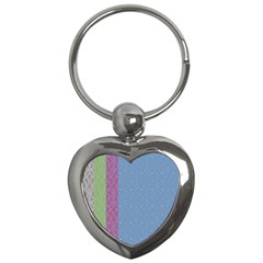 Fine Line Pattern Background Vector Key Chains (heart)  by Simbadda