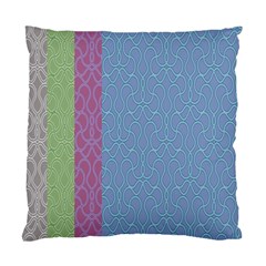 Fine Line Pattern Background Vector Standard Cushion Case (two Sides) by Simbadda